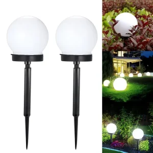 Outdoor IP44 Waterproof Solar Ball Lights LED Lawn Landscape Courtyard Lights