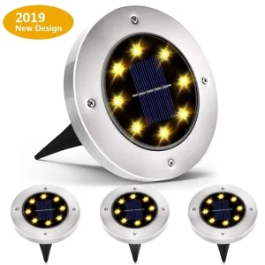 Outdoor IP65 Buried Solar LED Ground Light for Gardens and Lawns