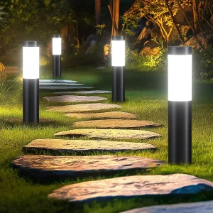 Outdoor IP65 Rated RGB LED Garden Lawn Light Waterproof Low Voltage Stainless Steel Fence with Aluminum Body PVC Material