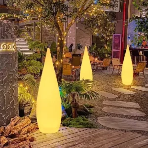 Outdoor IP65 Water-Drop-Shaped LED Floor Lamp for Hotels, Restaurants, Weddings, Christmas, and Halloween
