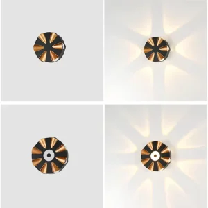 Outdoor IP65 Waterproof LED Wall Lamp Round Shape for Garden Courtyard Stair Aisle Decoration