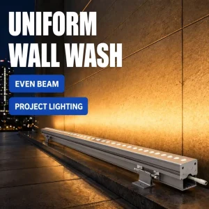 Outdoor IP66 Waterproof Aluminum RGB Wall Washer Pixel Light Strip Full Color Changing 4-8m Projection Light for Hotels
