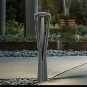 Outdoor LED Bollard Lawn Garden Light 5W 10W 15W 100-277V AC 135 lm/W PC Aluminum IP65 5KV Diameter 160 mm