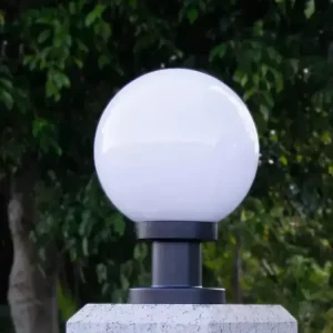 Outdoor LED Garden Pillar Light E27 Bollard Light IP65 Waterproof Round Lawn Fence Lamp