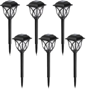 Outdoor LED Solar Pathway Garden Landscape Lights Waterproof IP65 DC Battery Power Warm White ROHS Certified Patio Walkway
