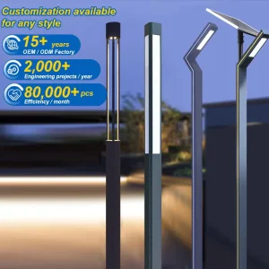 Outdoor Led Pole Light 2.5 Meters 3m Community Post Garden Lights Park Landscape Waterproof Urban Lights