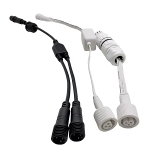 Outdoor Lighting Cable Kit IP68 Waterproof Connector Extension Cable Kit for Outdoor RGB Light Strips DIY Retrofitting