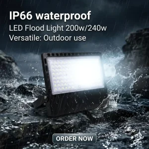 Outdoor Lighting IP66 Waterproof Led Flood Light 200w 5 Years Warranty 100 277v Stadium Lights Street Road Landscape Lighting