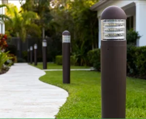 Outdoor Post Top LED Street Light Pathway Landscape Bollard Lawn Light for Garden Yard Patio Lawn Walkway Decor