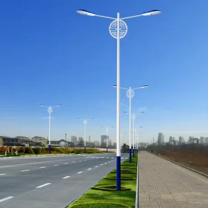 Outdoor Public 8m High Mast LED AC Powered Aluminum Alloy IP68 Street Lighting Poles for Football Stadiums