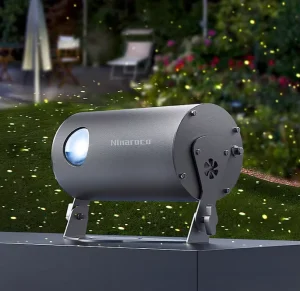 Outdoor RGB Laser Projector LED Gobo Light Dynamic Firefly Effect IP65 Garden Landscape Lighting for Party Wedding Decorations