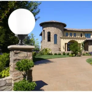 Outdoor Round Garden Waterproof Column Lights Garden Villa Courtyard Coffee Light Outdoor Wall Door Pillar Post Lamp