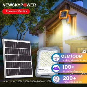 Outdoor Security Home Garden Pathway Wall Mount Solar Power Spot Flood Light with 60W 100W 200W 300W 500W 800W 1200W 1500W
