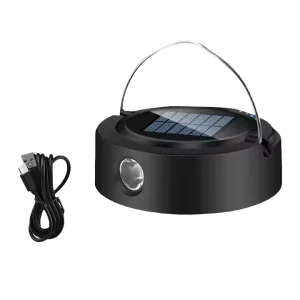 Outdoor Solar Camping LED Tent Light Rechargeable Solar Lantern Flashlight Camping String Light