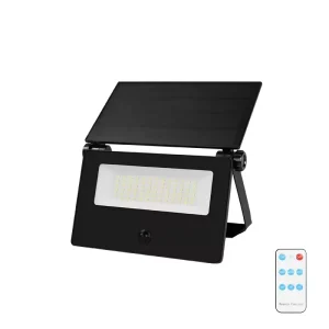 Outdoor Solar Flood Light with PIR Motion Sensor 1800 Lumen Brightness IP65 Rated Weatherproof 3W Power Garden Light