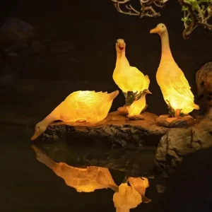 Outdoor Solar LED Duck Lights, Simulated Animal Garden Decoration, IP65, for Theme Parks