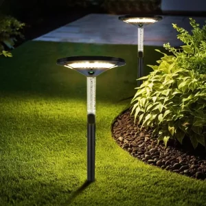 Outdoor Solar LED Landscape Spike Garden Light IP65 Waterproof Dusk to Dawn Automatic All Night Illumination Warranty