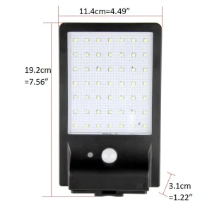 Outdoor Solar LED Light Security Motion Sensor Wall Light With 49 Led for Barn Garage Warehouse Deck Farm Yard Front Door
