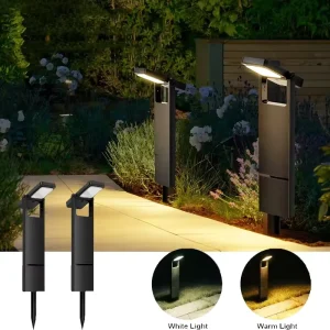 Outdoor Solar LED Pathway Lights Waterproof Garden Lawn Lamp Warm White Landscape Lighting Decor