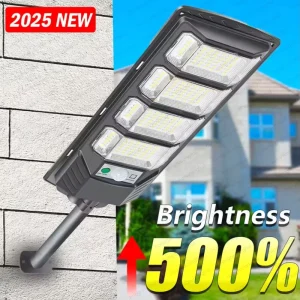 Outdoor Solar Wall Lights LED Solar Lamp IP65 Waterproof Spotlight With Motion Sensors Garden Courtyard Street Lighting