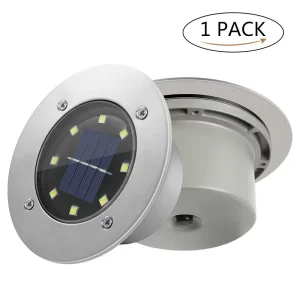 Outdoor Solar powered Garden Villa Decorative Ground Lights Household Waterproof Underground Lights Ground insert Lights Led L