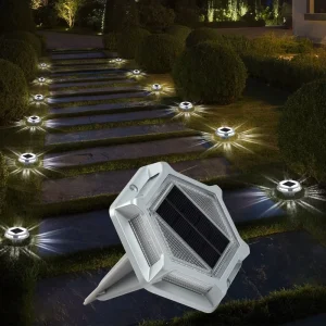 Outdoor Stair Lights Waterproof Landscape LED Underground Lights Solar Deck Lights