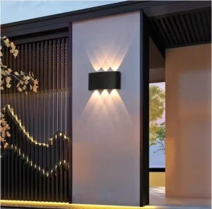 Outdoor Wall Lamp up and Down Luminous Exterior Wall Lamp Simple Led Outdoor Lighting Double Head Courtyard Waterproof Wall Lamp