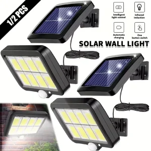 Outdoor Waterproof Emergency Street Garden Security Decor Lamp LED Solar Split Wall Lamp Motion Sensor Sunlight Light