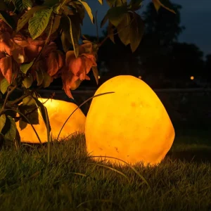 Outdoor Waterproof IP44 String Lights LED Light up Stone Shape Resin Material for Garden Holiday Street Decoration