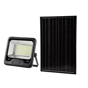 Outdoor Waterproof IP65 300W LED Solar Flood Lights 445PCS Security Garden Lighting with Remote Control Mono Panel Powered Solar