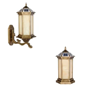Outdoor Waterproof IP65 Classical Wall Lamps Outdoor Garden Solar Light Wall Lights for Home JYO0008