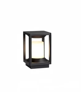 Outdoor Waterproof LED Pillar Lights Square & Round Shape E27 Base IP65 Rated for Garden Wall and Pillar Mounting