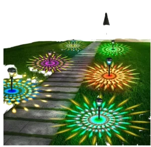 Outdoor Waterproof LED Solar Garden Lawn Light, IP65, Battery Powered, PC Body, ROHS Certified