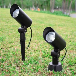 Outdoor Waterproof LED Spot Landscape Light for Garden Plug-in Aluminum Floor Light Green Plants Rockery Spotlight IP65 Rating