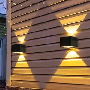 Outdoor Waterproof LED Wall Light Modern Creative Garden Hotel Villa Courtyard Decoration Facade Lighting Fence Light