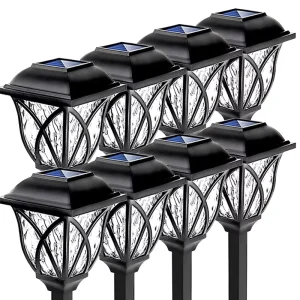 Outdoor Waterproof Mesh Pathway Decoration Courtyard Garden Lawn Plastic Solar Powered Light for Landscape road park