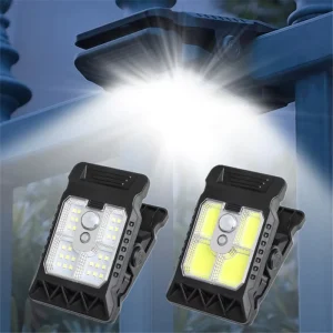 Outdoor Waterproof Security Light 3 Modes 3 Color Temperature Solar Lights Outdoor Clip Motion Sensor Lights