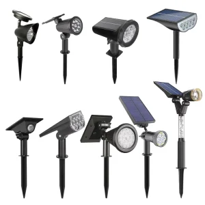 Outdoor Waterproof Solar 3 Lighting Modes Solar Landscape Lights for Outside Garden Solar Spot Lights