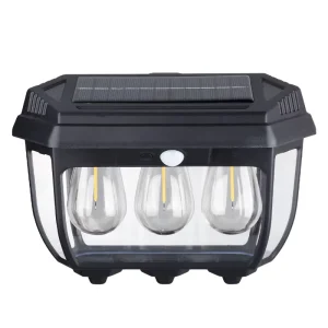 Outdoor Waterproof Solar Lamp LED Retro Tungsten Filament Lamp Motion Sensor Solar Garden Lights