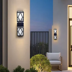 Outdoor Waterproof Up Down Wall Lamp LED Decoration Black Garden Light