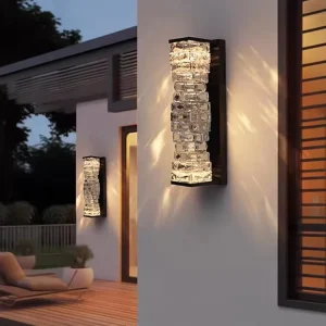 Outdoor Waterproof Wall Lights Landscape Courtyard Wall Lights wall Lamp Outdoor Waterproof Ip65 Corridor Crystal Lamp