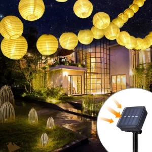 Outdoor waterproof solar-powered lantern light solar-powered Christmas light string garden festive lighting