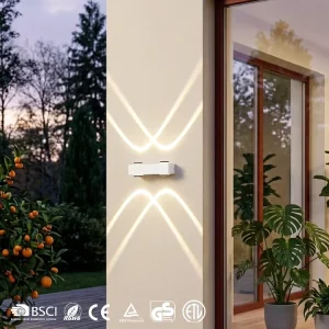 PC Outdoor LED Wall Lamps, 3000K/4000K/6500K, AC100-265V, 4W, Garden Light