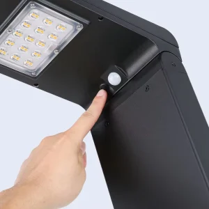 PIR Sensor Garden Parking Lot IP65 Dusk to Dawn Photecell Outdoor Lamp Waterproof 8W Solar LED Street Light