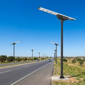 PIR Sensor Solar DC 12V 80W IP66 Waterproof LiFePO4 Battery MPPT Controller LED Street Light for Road All in One Highway