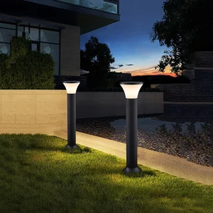 PW7002 PC Material IP54 Waterproof E27 Lampholder Round Garden Lawn Light