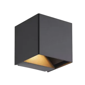 PW8580 CE Certified Modern LED PC Polycarbonate Square Outdoor Waterproof Wall Lamp with Up Down Feature for Garden