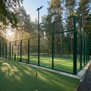 Padel Court Manufacturer Custom Color Steel Frame 12mm Safety Glass Indoor Outdoor Paddle Court With Complete Accessories