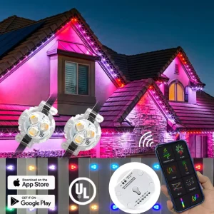 Permanent Outdoor Christmas Light Waterproof 12V LED Lighting Outdoor Decorative LED Light Suitable for Eaves and Outdoors