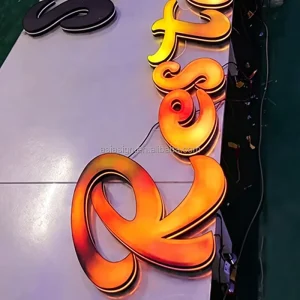 Personalized 3D Printing Light up Letters for Advertising Office Buildings & Shops Wedding Birthday Party Decorations